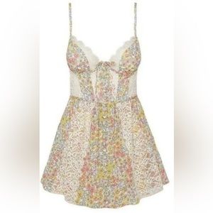 For Love and Lemons slip Dress Floral lace Victoria Secret Esme  xxs New